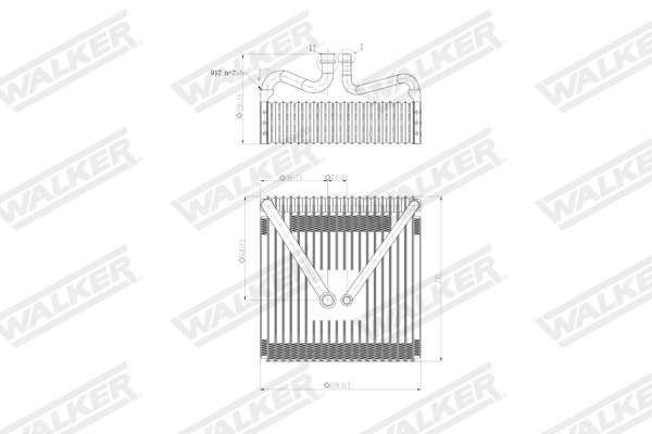 Walker Verdamper, airconditioning WEV00116