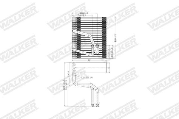 Walker Verdamper, airconditioning WEV00118