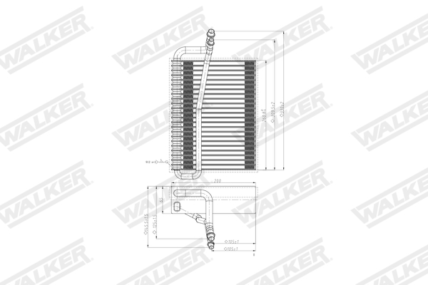 Walker Verdamper, airconditioning WEV00119