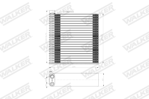 Walker Verdamper, airconditioning WEV00123