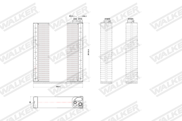 Walker Verdamper, airconditioning WEV00124