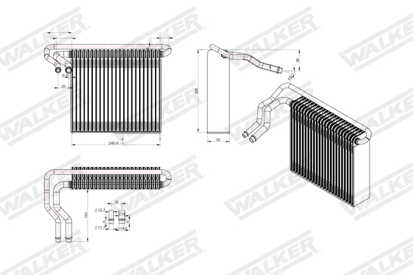 Walker Verdamper, airconditioning WEV00132