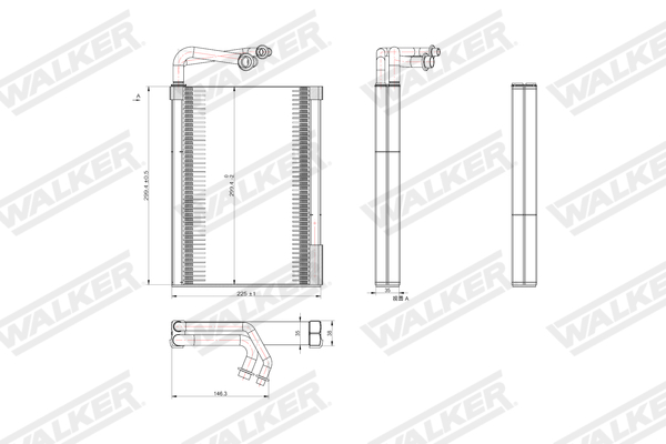 Walker Verdamper, airconditioning WEV00133
