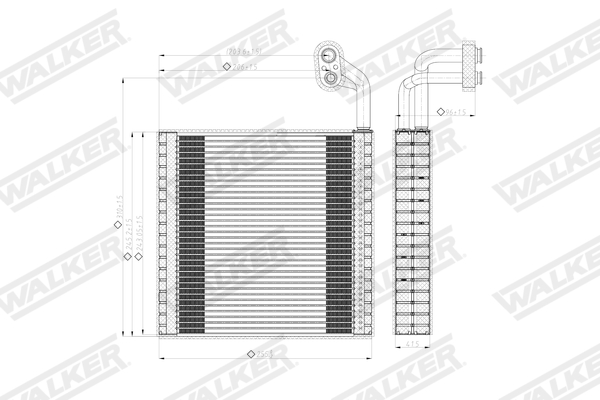 Walker Verdamper, airconditioning WEV00134
