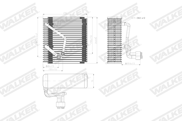 Walker Verdamper, airconditioning WEV00136