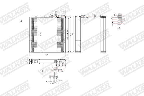 Walker Verdamper, airconditioning WEV00146