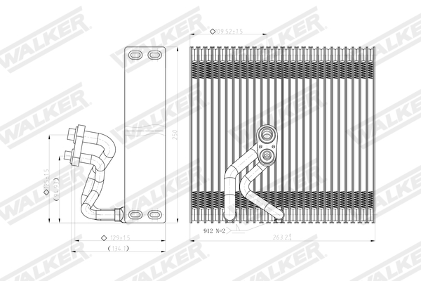 Walker Verdamper, airconditioning WEV00148