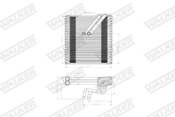 Walker Verdamper, airconditioning WEV00150