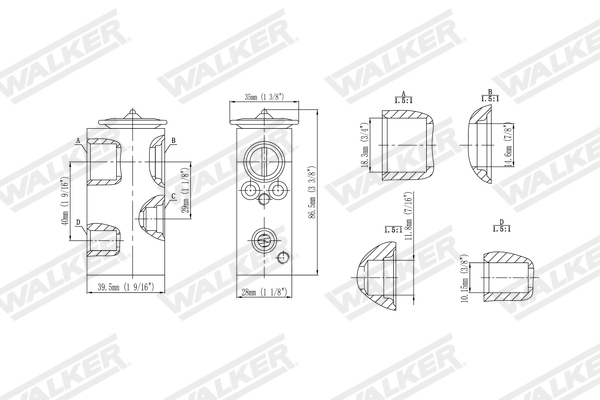 Walker Expansieventiel, airconditioning WEX00001