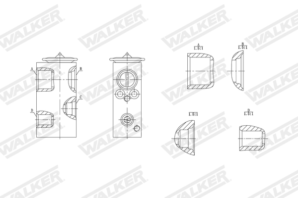 Walker Expansieventiel, airconditioning WEX00001