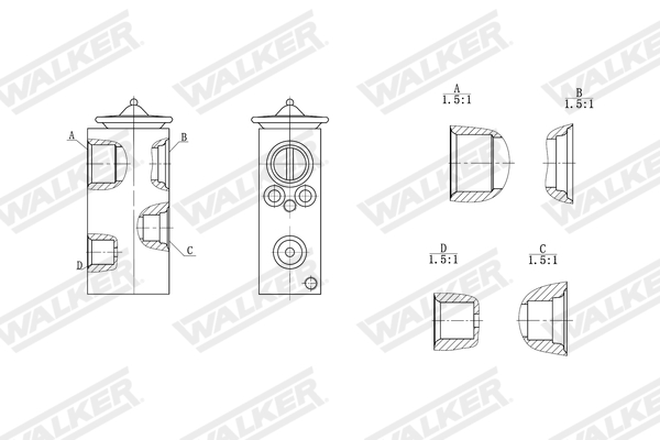 Walker Expansieventiel, airconditioning WEX00002