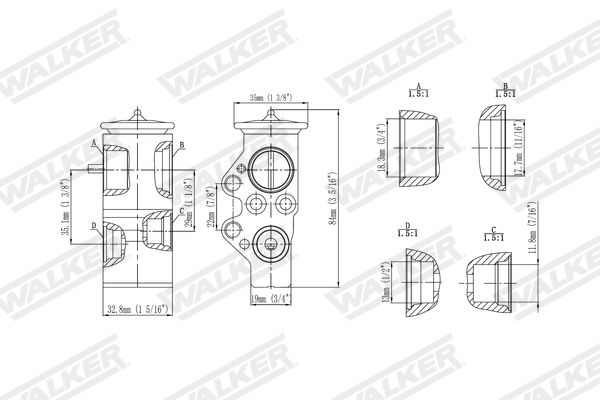Walker Expansieventiel, airconditioning WEX00003