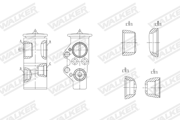 Walker Expansieventiel, airconditioning WEX00003