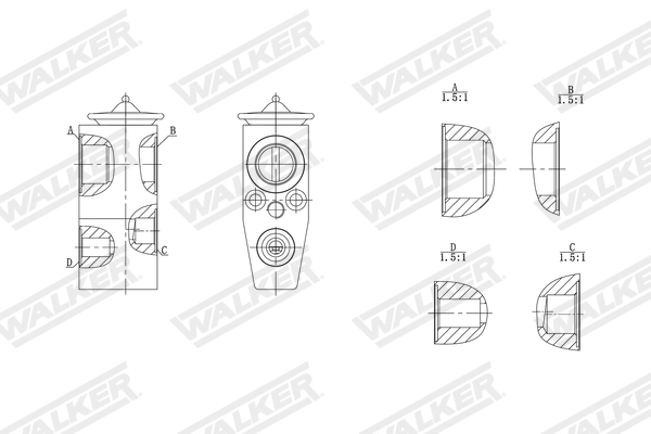 Walker Expansieventiel, airconditioning WEX00006