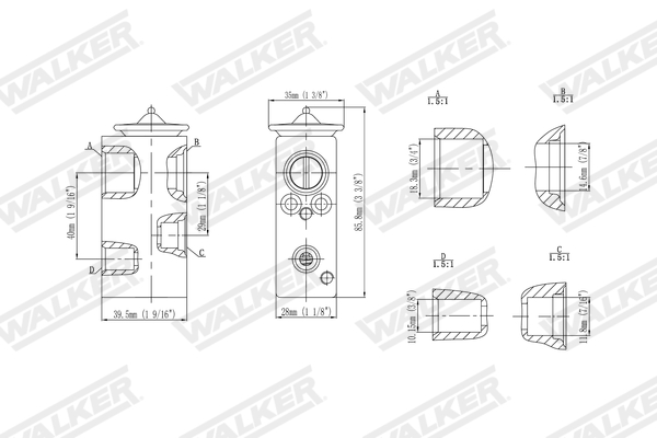 Walker Expansieventiel, airconditioning WEX00007