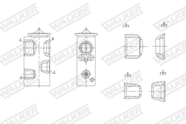 Walker Expansieventiel, airconditioning WEX00007