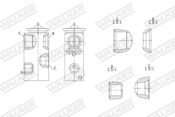 Walker Expansieventiel, airconditioning WEX00009