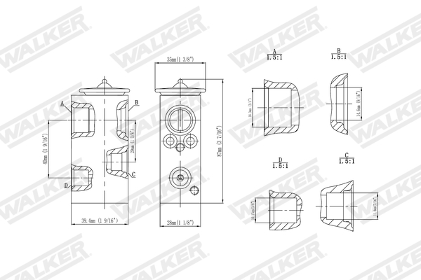 Walker Expansieventiel, airconditioning WEX00011