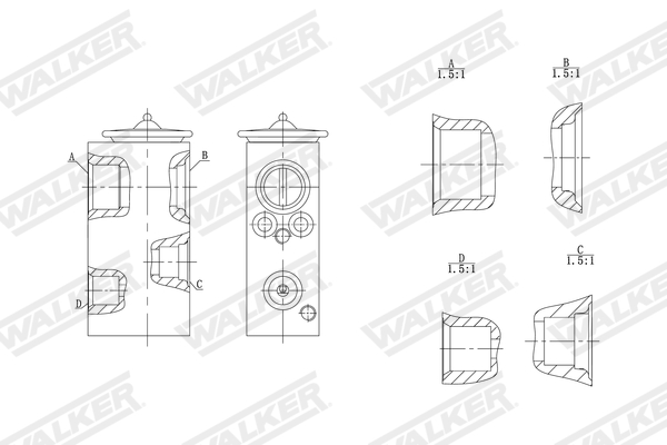 Walker Expansieventiel, airconditioning WEX00011