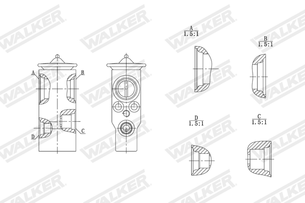 Walker Expansieventiel, airconditioning WEX00012