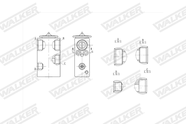 Walker Expansieventiel, airconditioning WEX00013