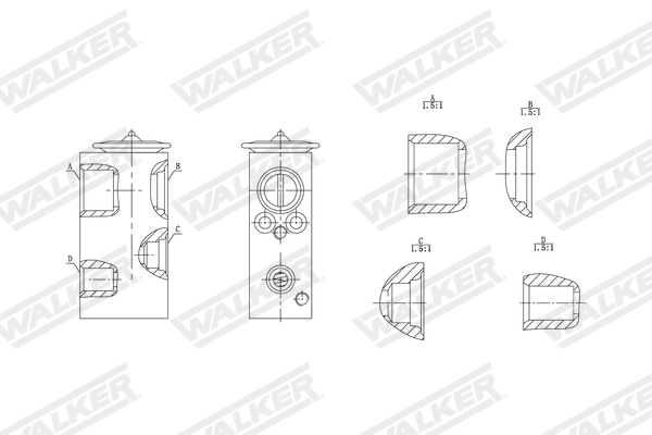 Walker Expansieventiel, airconditioning WEX00014