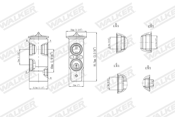 Walker Expansieventiel, airconditioning WEX00016