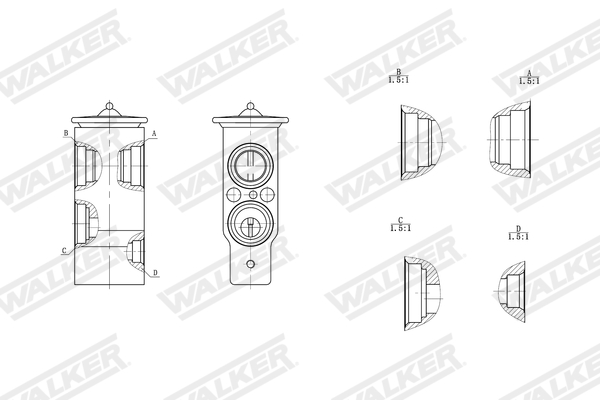 Walker Expansieventiel, airconditioning WEX00016