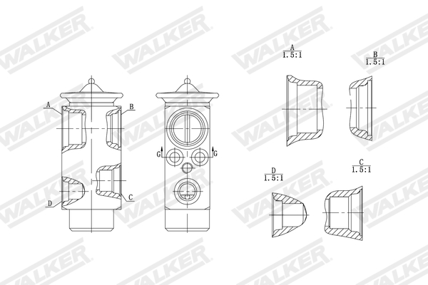 Walker Expansieventiel, airconditioning WEX00017