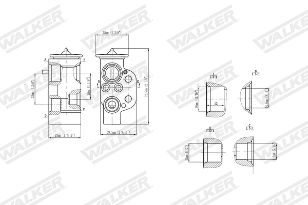 Walker Airco expansieklep WEX00018