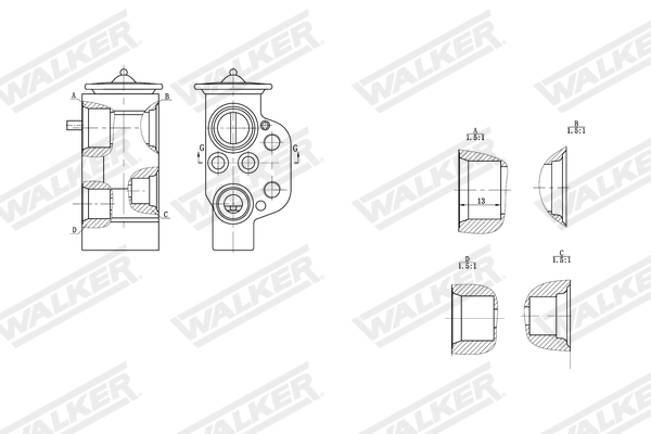 Walker Airco expansieklep WEX00018