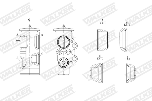 Walker Expansieventiel, airconditioning WEX00019