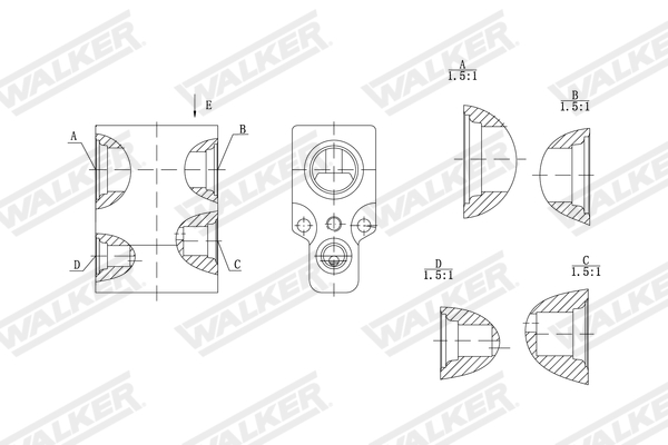 Walker Expansieventiel, airconditioning WEX00020