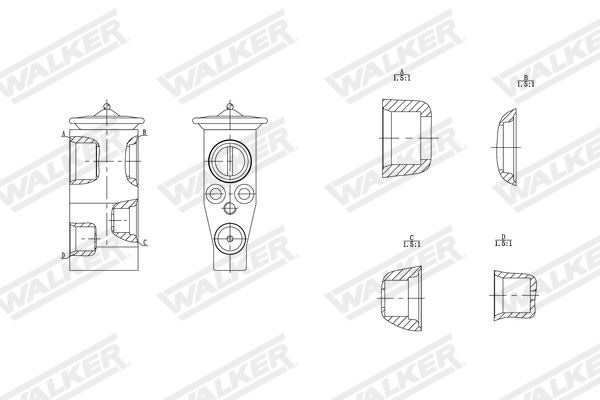 Walker Expansieventiel, airconditioning WEX00024