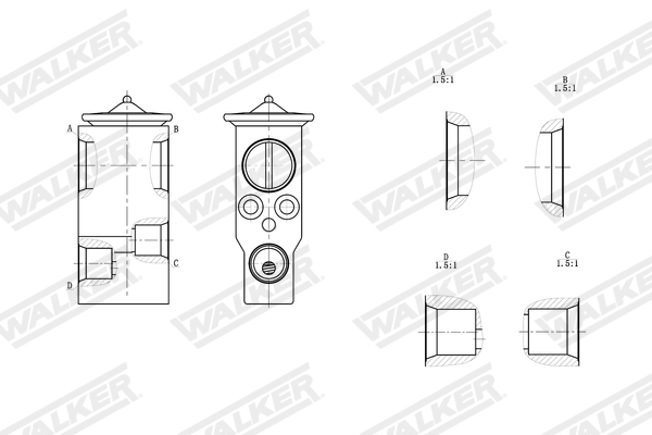 Walker Expansieventiel, airconditioning WEX00025