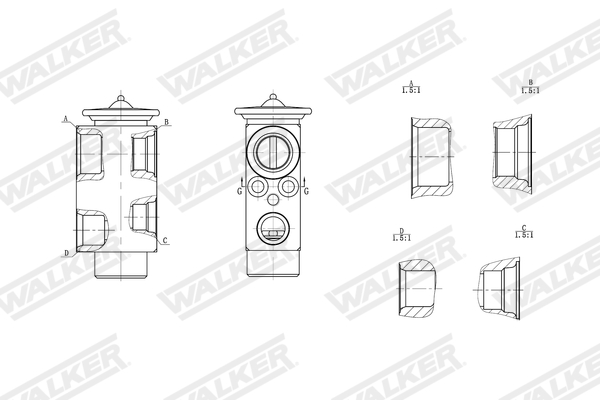 Walker Expansieventiel, airconditioning WEX00026