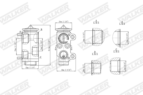 Walker Expansieventiel, airconditioning WEX00029