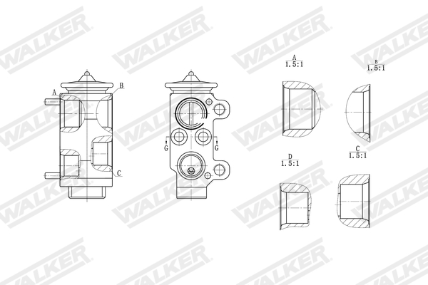 Walker Expansieventiel, airconditioning WEX00029