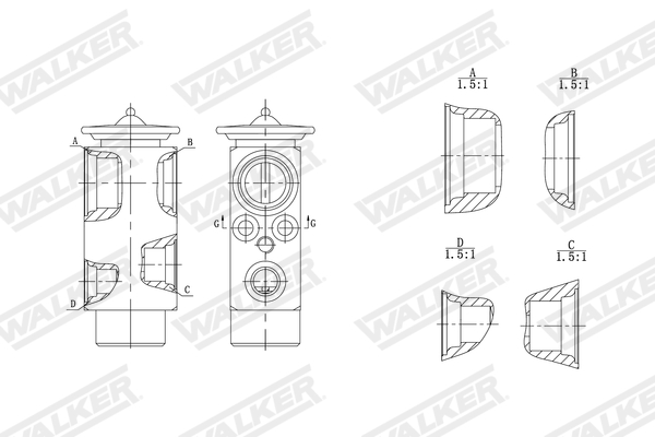Walker Expansieventiel, airconditioning WEX00030
