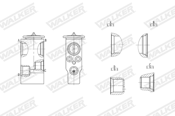 Walker Expansieventiel, airconditioning WEX00031