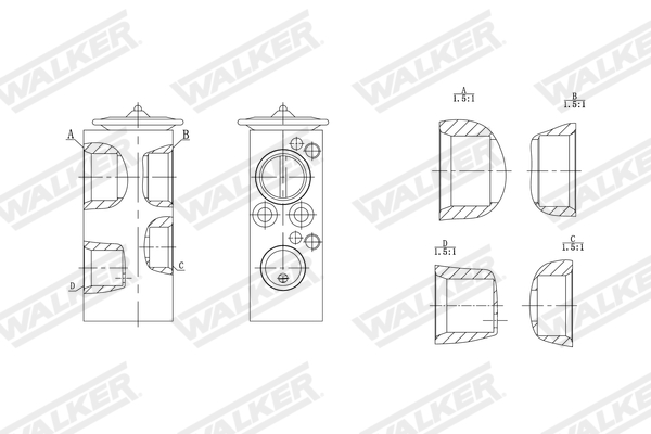 Walker Expansieventiel, airconditioning WEX00033