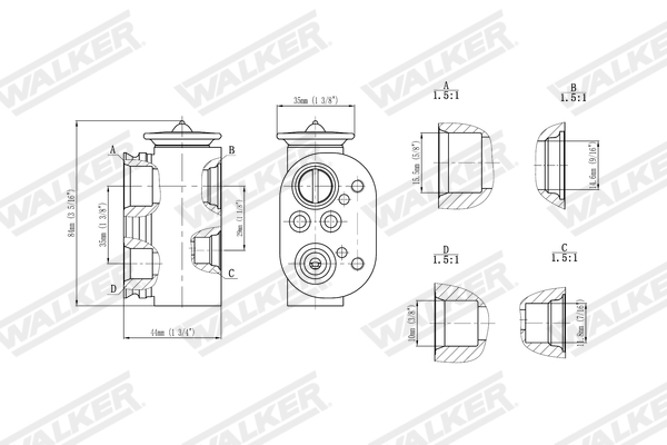 Walker Expansieventiel, airconditioning WEX00034