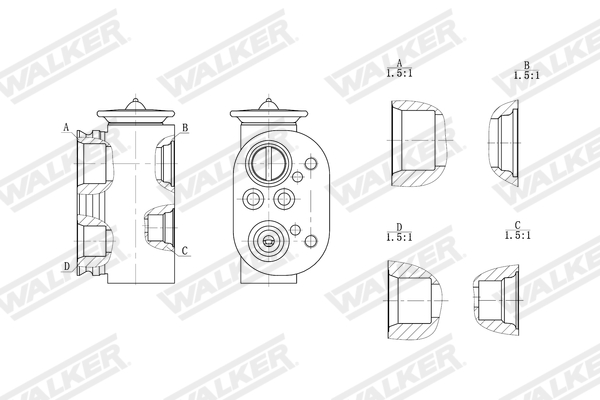 Walker Expansieventiel, airconditioning WEX00034