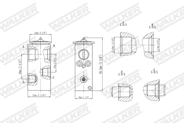 Walker Expansieventiel, airconditioning WEX00037