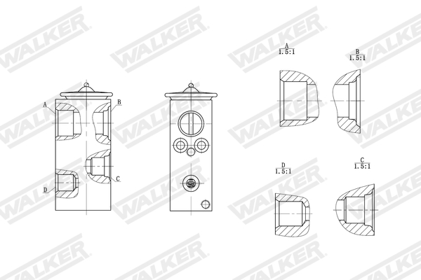 Walker Expansieventiel, airconditioning WEX00037