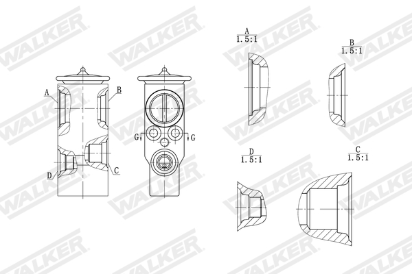 Walker Expansieventiel, airconditioning WEX00039