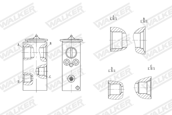 Walker Expansieventiel, airconditioning WEX00040