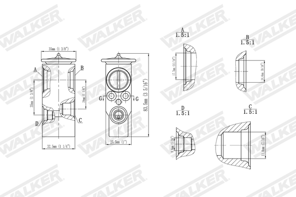 Walker Expansieventiel, airconditioning WEX00041