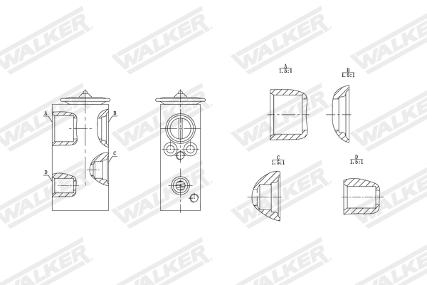 Walker Expansieventiel, airconditioning WEX00043