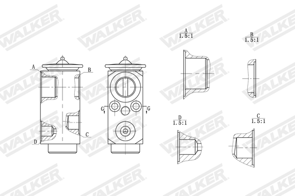 Walker Expansieventiel, airconditioning WEX00047